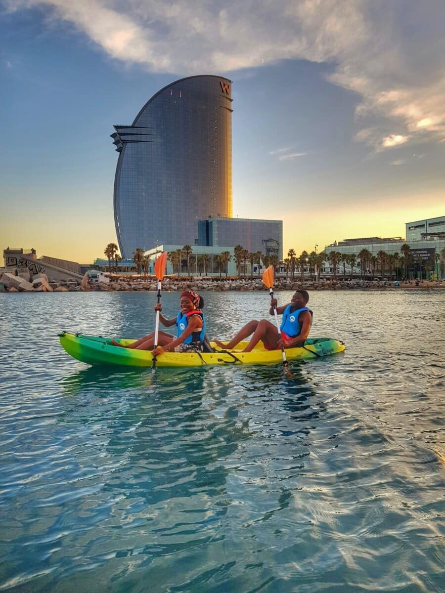 Barcelona Skyline Kayaking Coupled with Delicious Tapas World Adventour